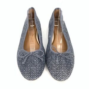 New Aerosoles womens flats size 10 homerun cornflower, blue  blue woven ballet